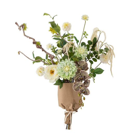 Bloomingville - Rise Buket, Hvid, Kunstige Blomster 82072745 - White