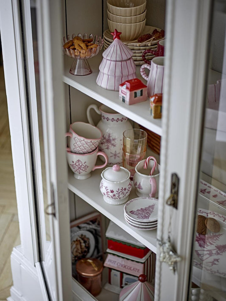 Bloomingville - Wonderland Flødekande & Sukkerskål, Rosa, Stentøj 82072937 - Rose