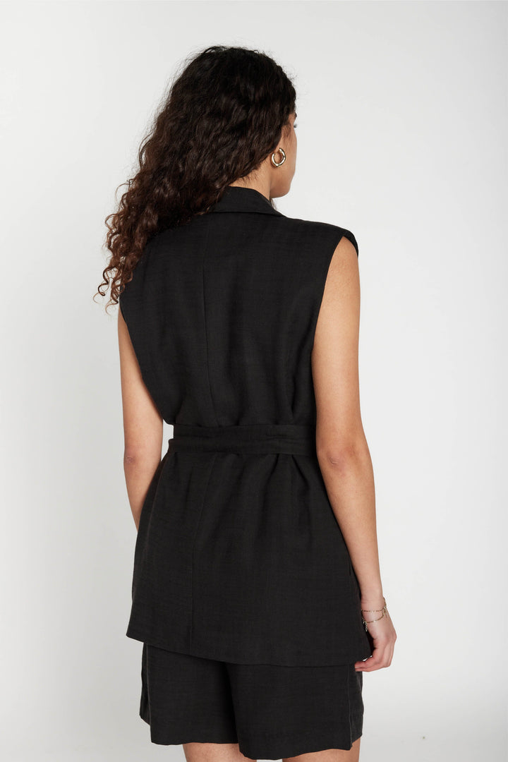 Bruuns Bazaar - Aphandrabbewe Vest BBW4979 - Black Blazere 