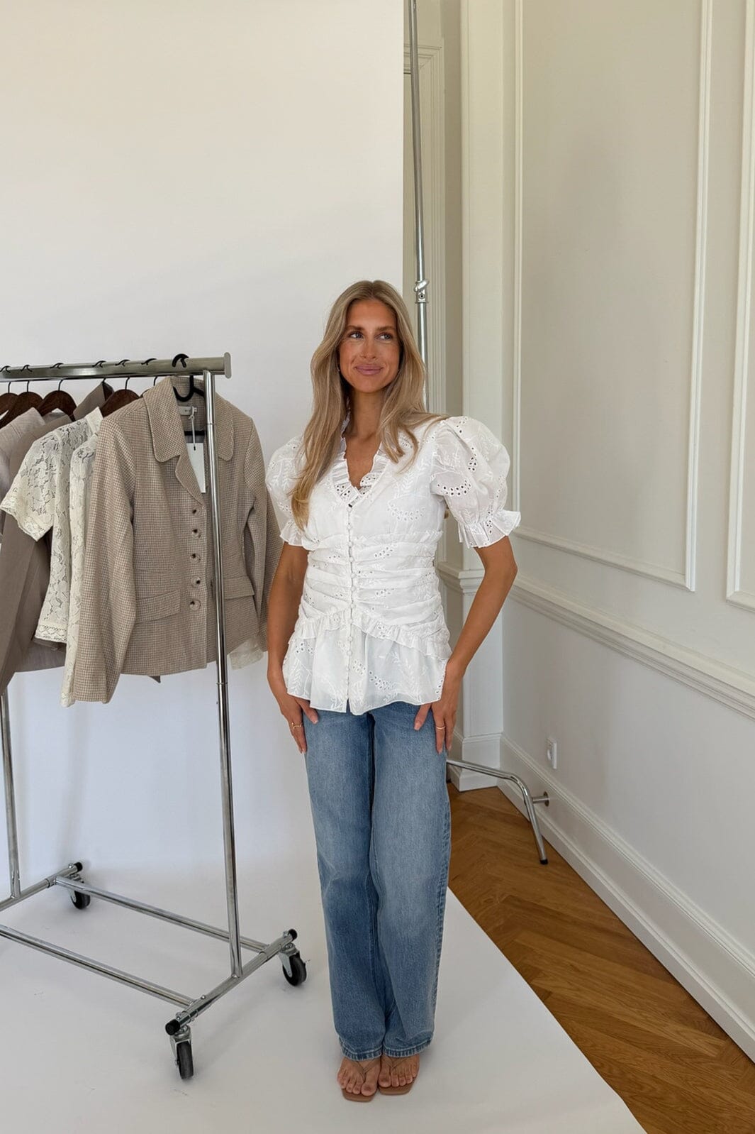 BYIC - Arielic Blouse A25360 - White Embroidery