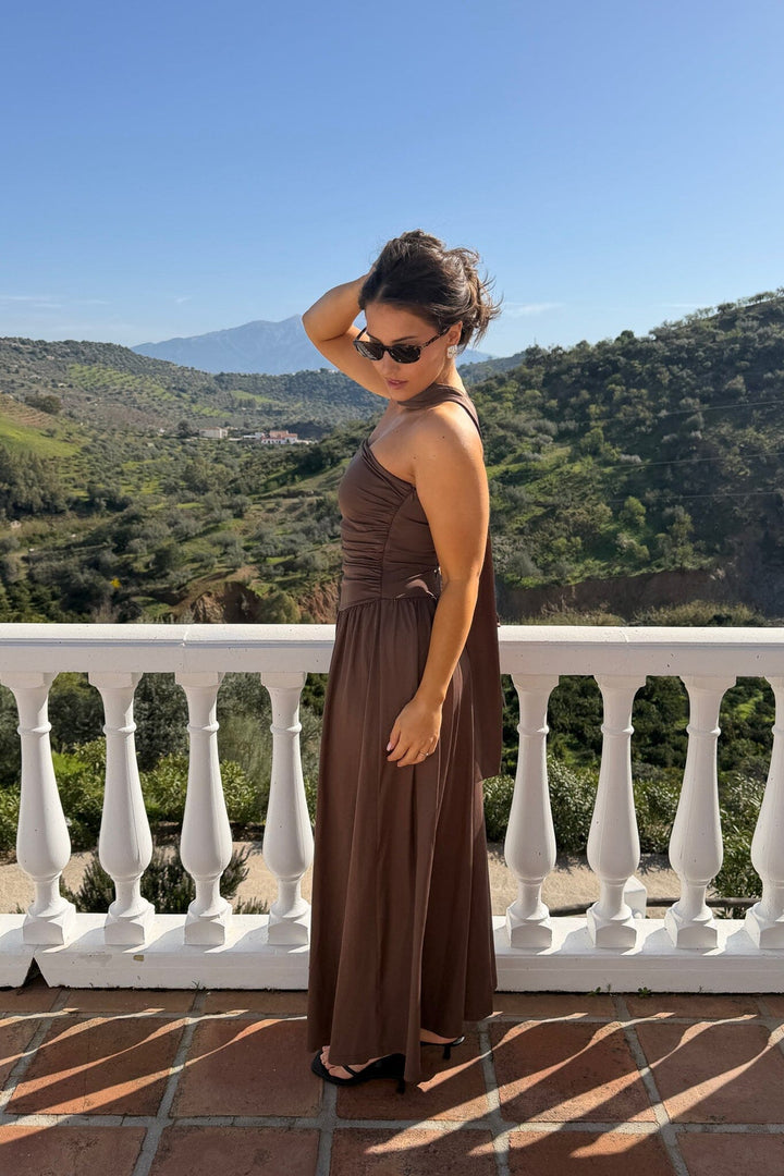 BYIC - Astridic Long Dress A25125 - Dark Brown Kjoler 