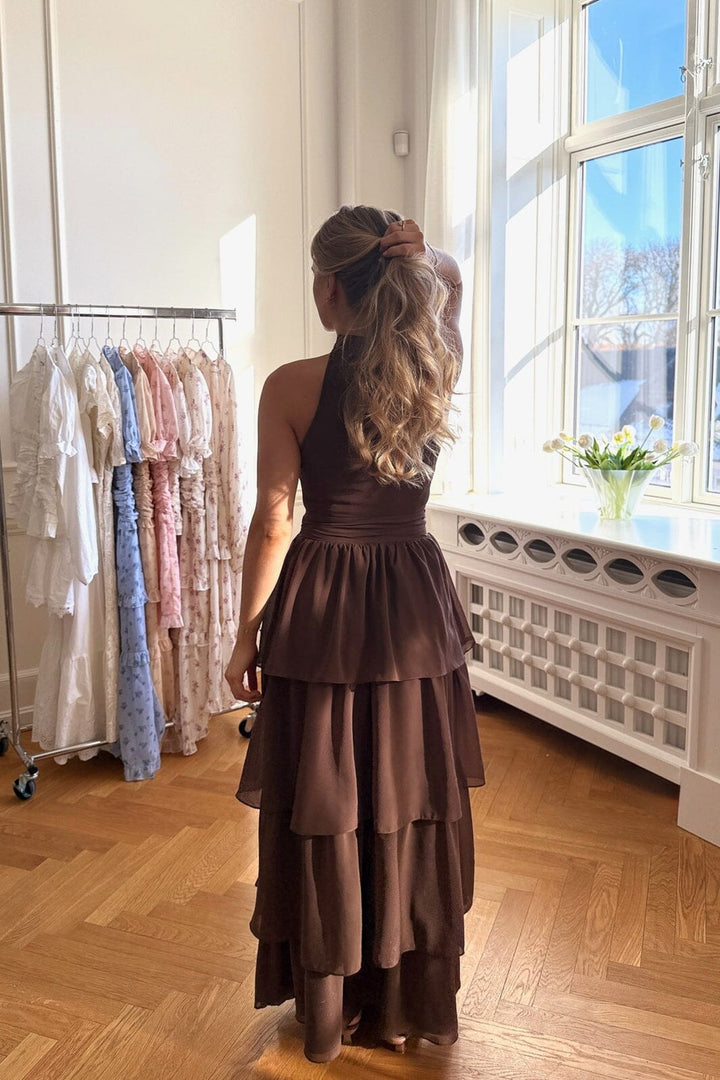 BYIC - Belleic Long Dress A25141 - Dark Brown