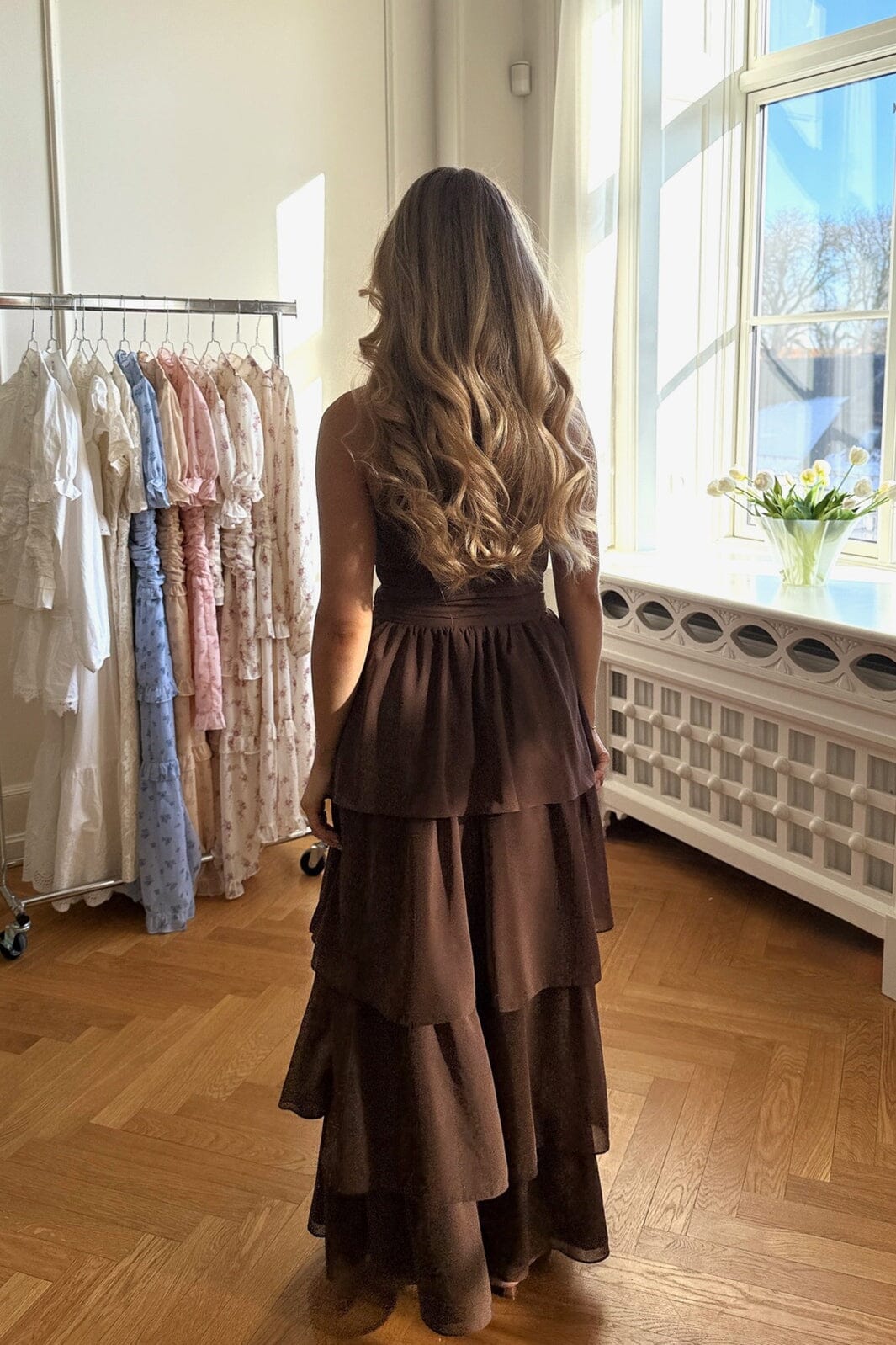 BYIC - Belleic Long Dress A25141 - Dark Brown