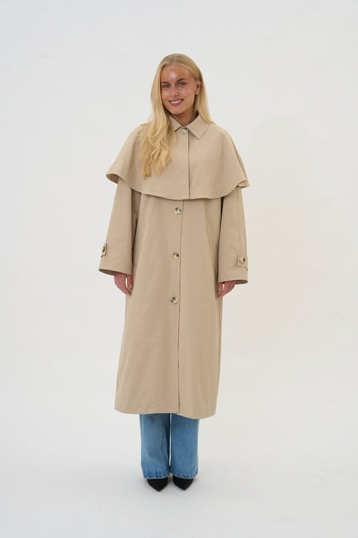 BYIC - Caroic Cape Trenchcoat A25578 - Beige