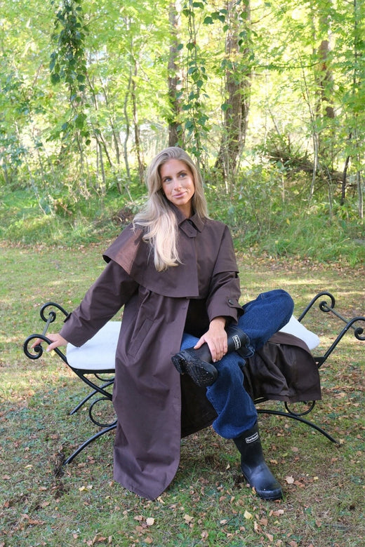 BYIC - Caroic Cape Trenchcoat A25578 - Chocolate Brown