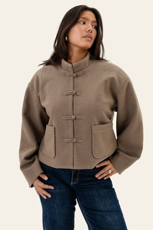 Byic - Evaic Wool Jacket A25247 - Greige Jakker 