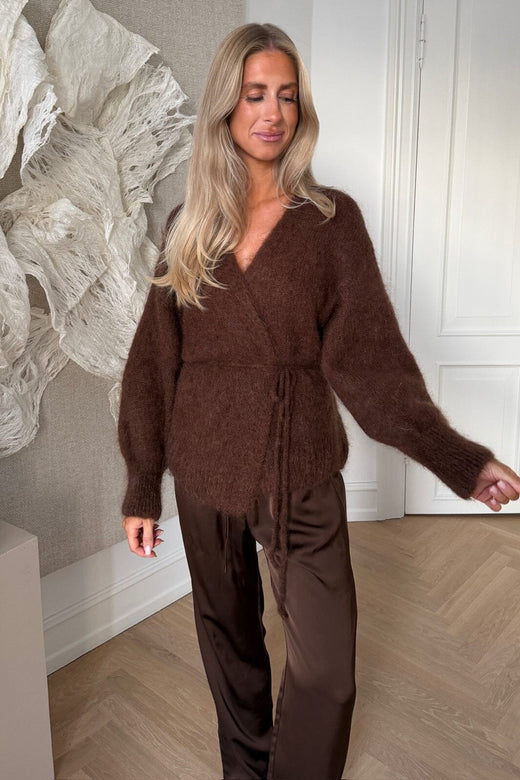 BYIC - Idaic Wrap Cardigan 85119 - Dark Brown