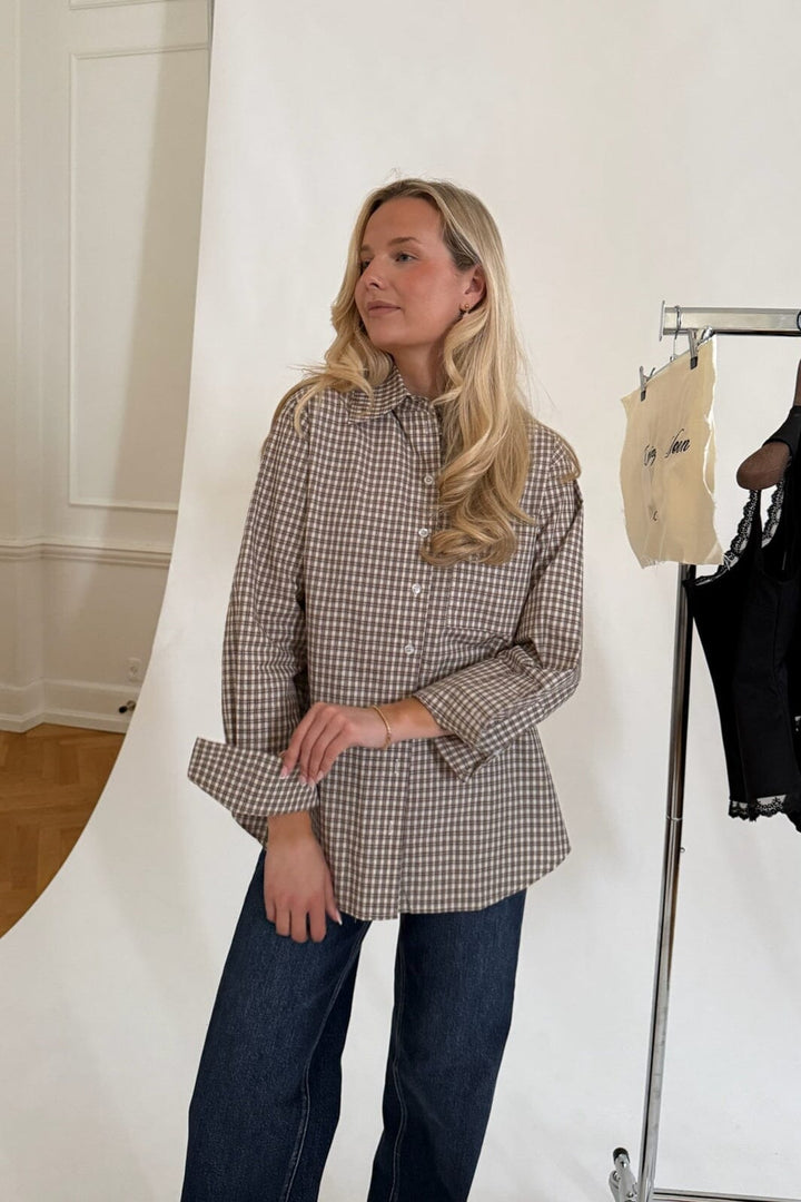 BYIC - Isabellaic Shirt A2537 - Brown Checks