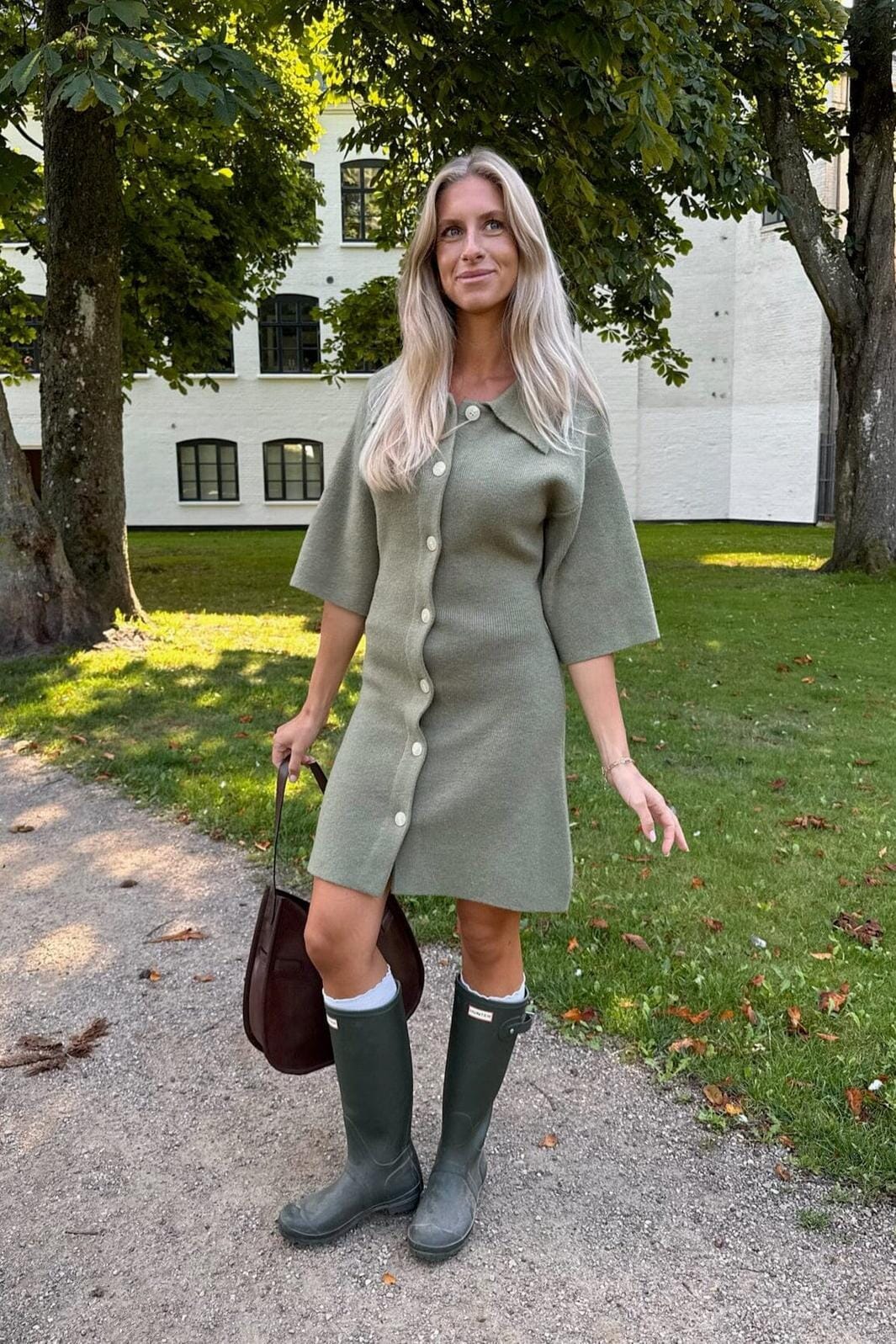 BYIC x Molly&My - Oliviaic Knit Dress H105-1 - Army Green Kjoler 