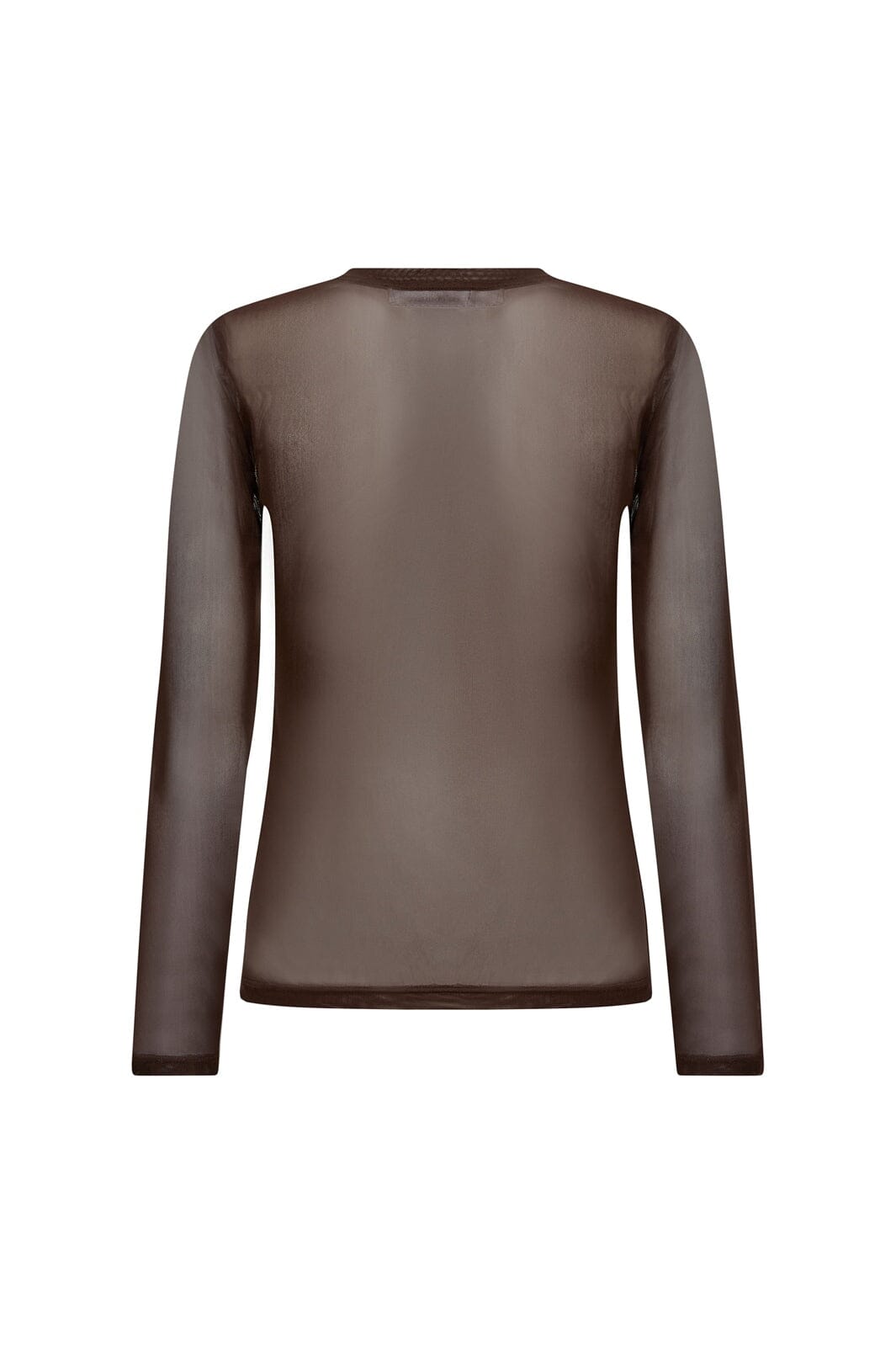 Co´Couture - 33201 Meshcc O-Neck Blouse 500806 - 20002 - Brown