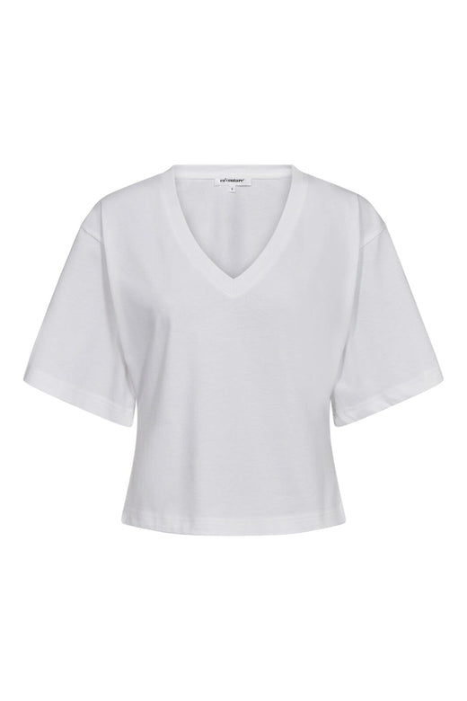Co´Couture - 43012 Zengacc Tee V-Neck 505608 - 00021 - White