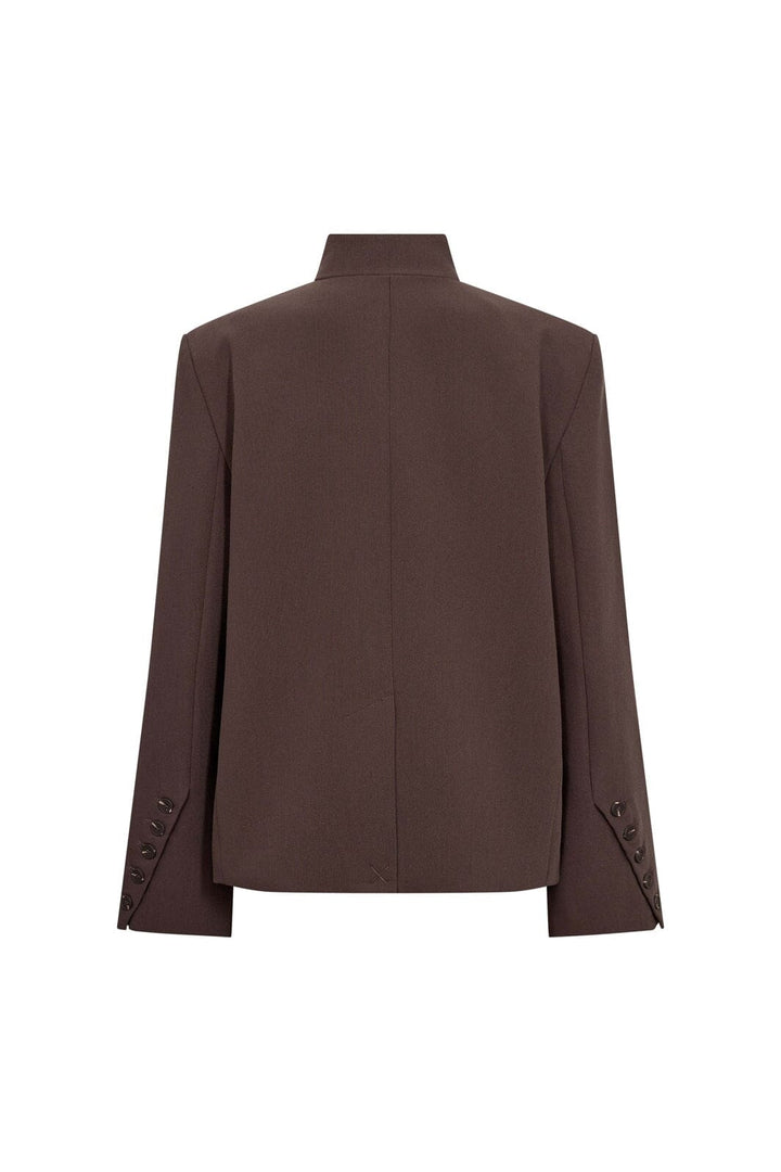 Co´Couture - Acilecc High Collar Blazer 500459 - 20002 - Brown