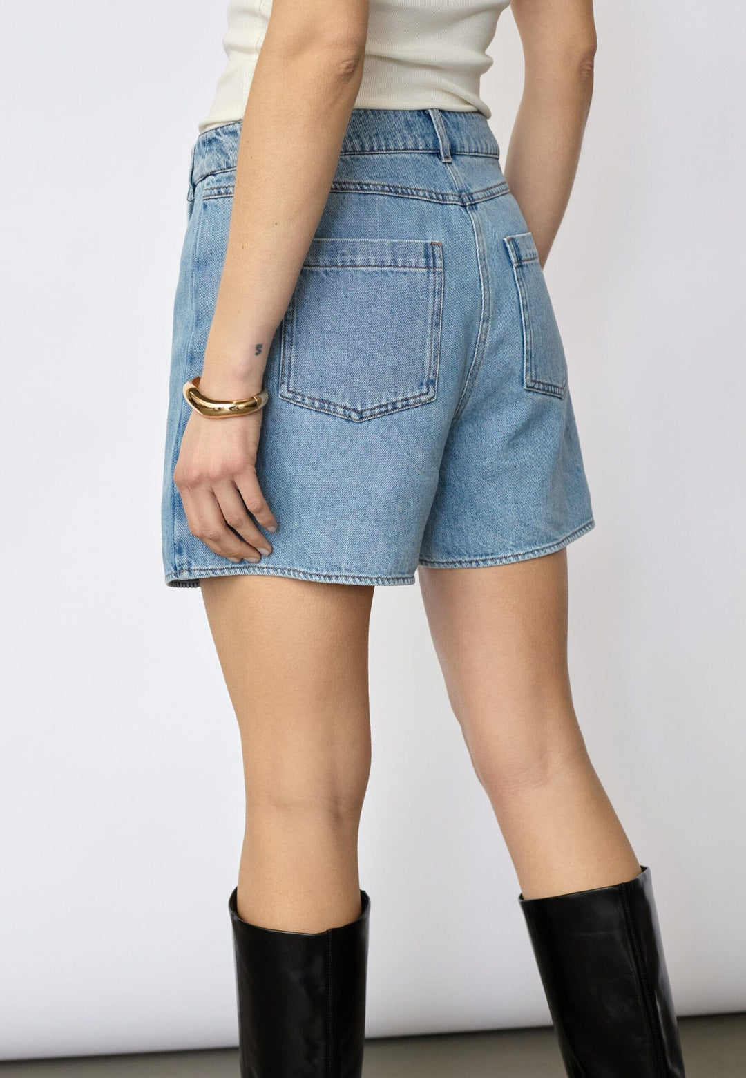 Co´Couture - Asjacc Wrap Denim Skort 44020 - 552 - Denim Blue Nederdele 