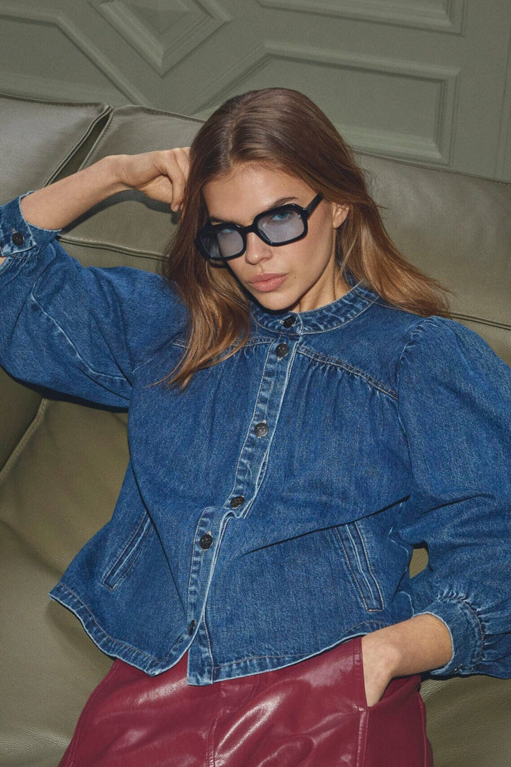 Co´Couture - Denicecc Ls Denim Shirt 500275 - 45003 - Used Denim Skjorter 