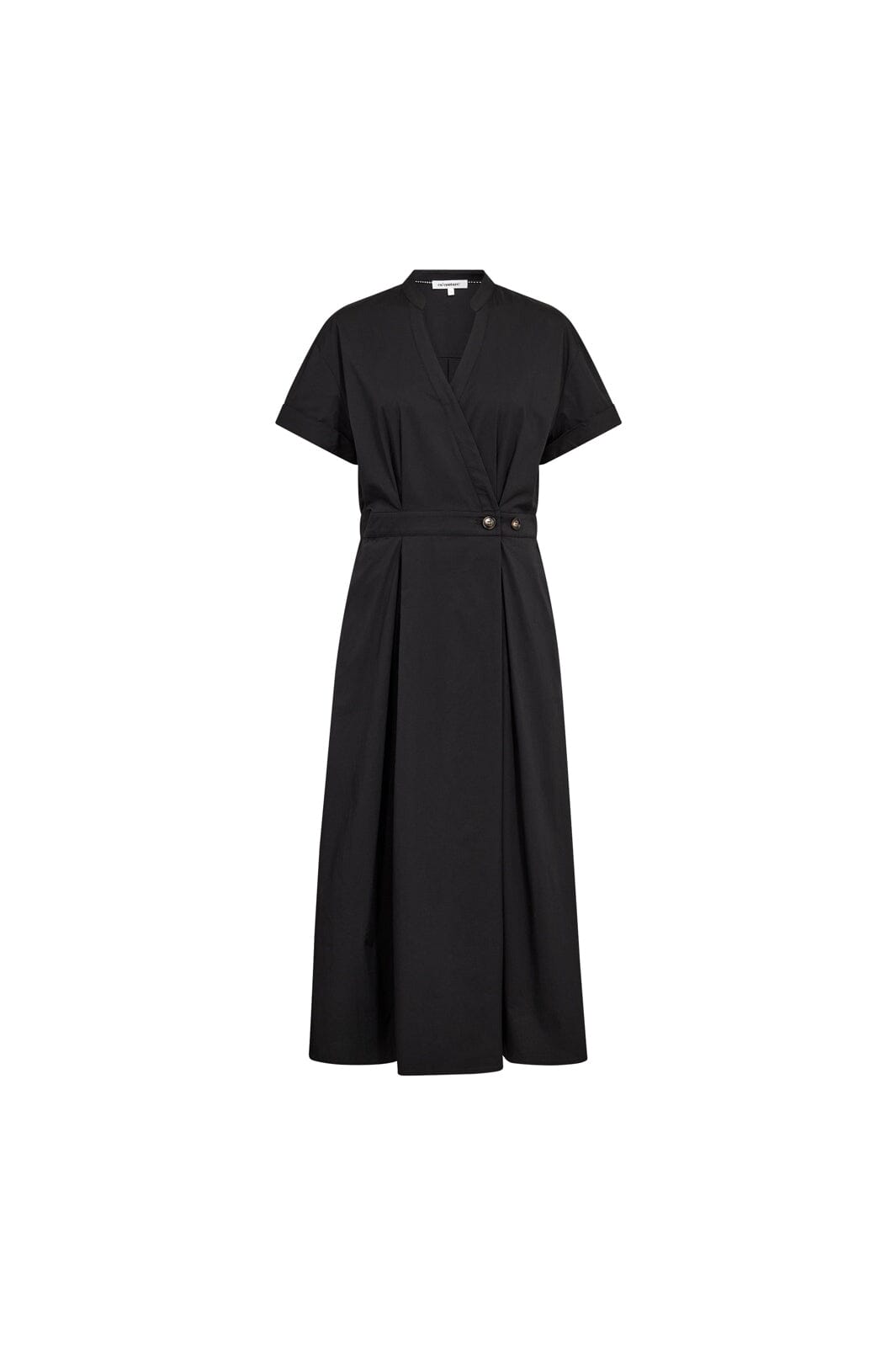 Co´Couture - Elaracc Wrap Ss Dress 46112 - 96 - Black