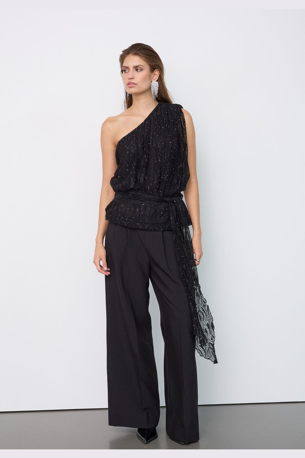Co´Couture - Ericacc Stone Lace Top 500445 - 65001 - Black