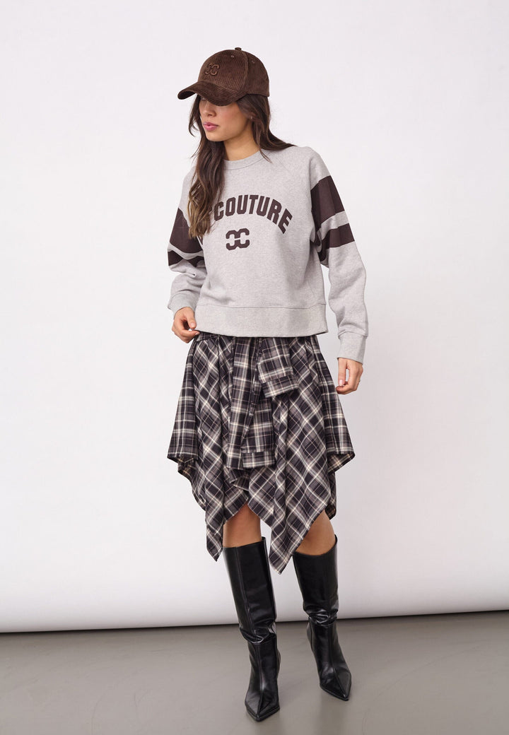 Co´Couture - Eriscc College Sweat 500072 - 65006 - Grey Melange Sweatshirts 