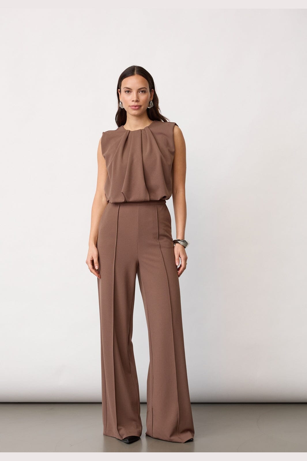 Co´Couture - Falconcc Pleat Suit 31655 - 154 - Walnut
