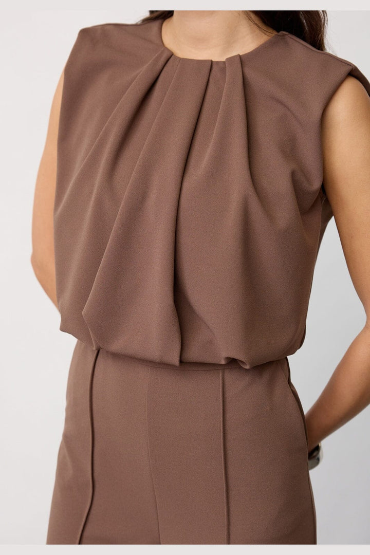 Co´Couture - Falconcc Pleat Suit 31655 - 154 - Walnut
