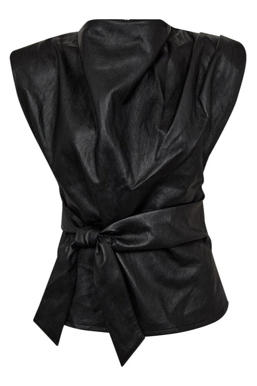 Co´Couture - Gittcc Pleat Top 35958 - 96 - Black Toppe 