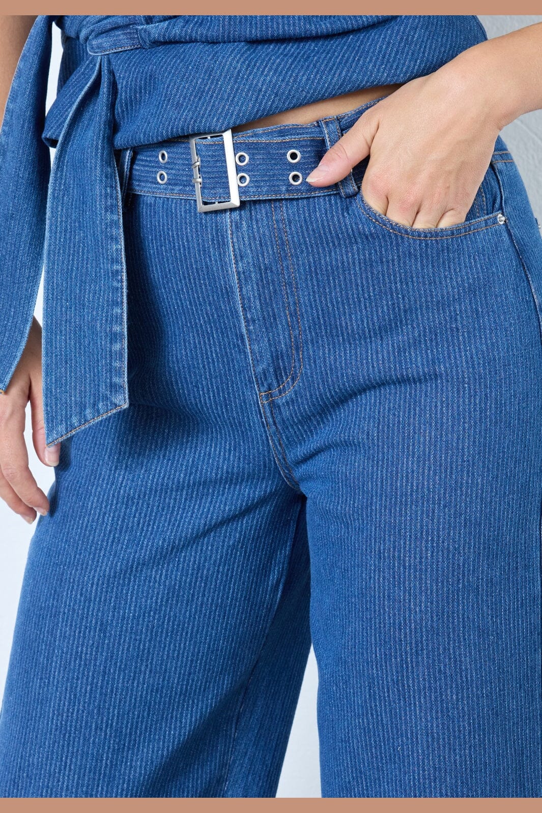 Co´Couture - Kimmycc Belt Jeans 41031 - 555 - Dark Denim