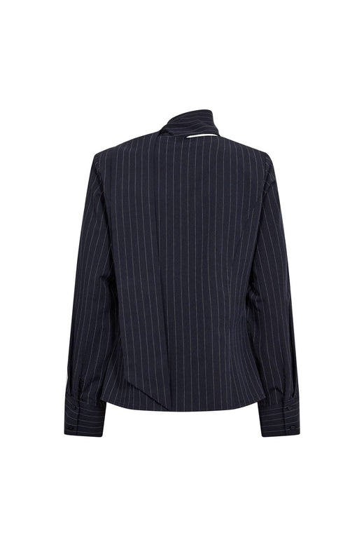 Co´Couture - Licacc Pin Scarf Shirt 500500 - 40007 - Navy