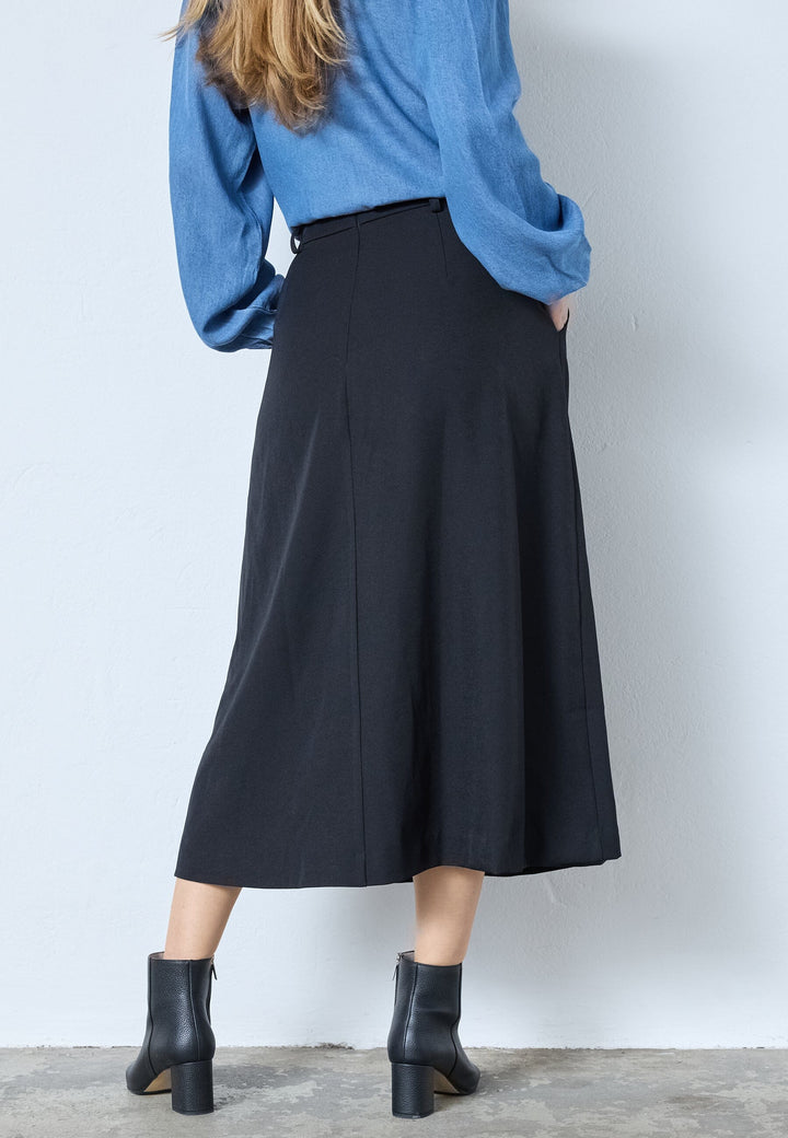 Co´Couture - Lunacc Pocket Pleat Skirt 34222 - 96 - Black Nederdele 