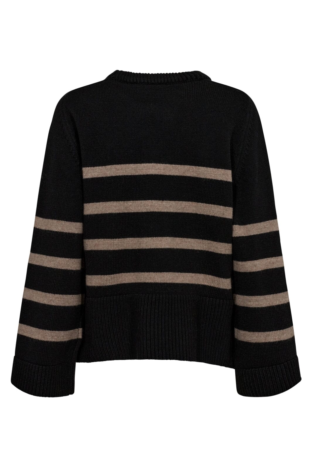 Co´couture - Majacc O-Button Stripe Knit 32148 - 96 Black