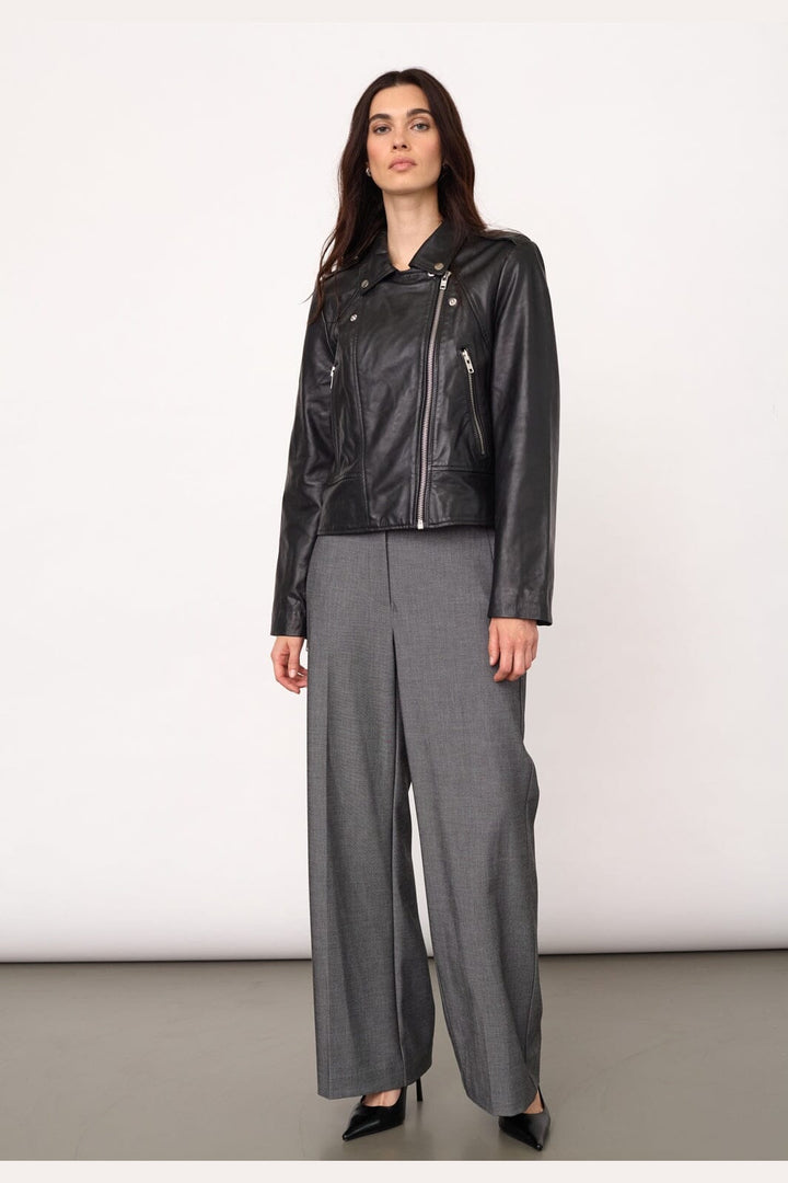 Co´Couture - Phoebecc Leather Biker Jacket 500415 - 65001 - Black