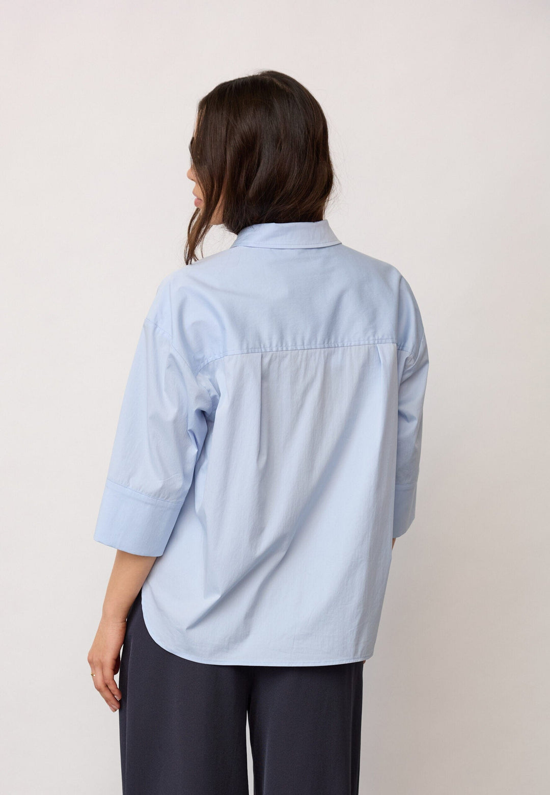Co´Couture - Poppycc V-Blouse 500024 - 40004 - Pale Blue Bluser 