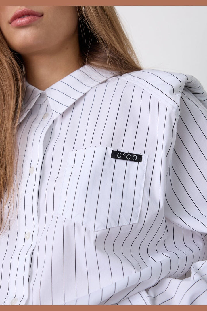 Co´Couture - Rivencc Shoulder Shirt 500629 - 10001 - White