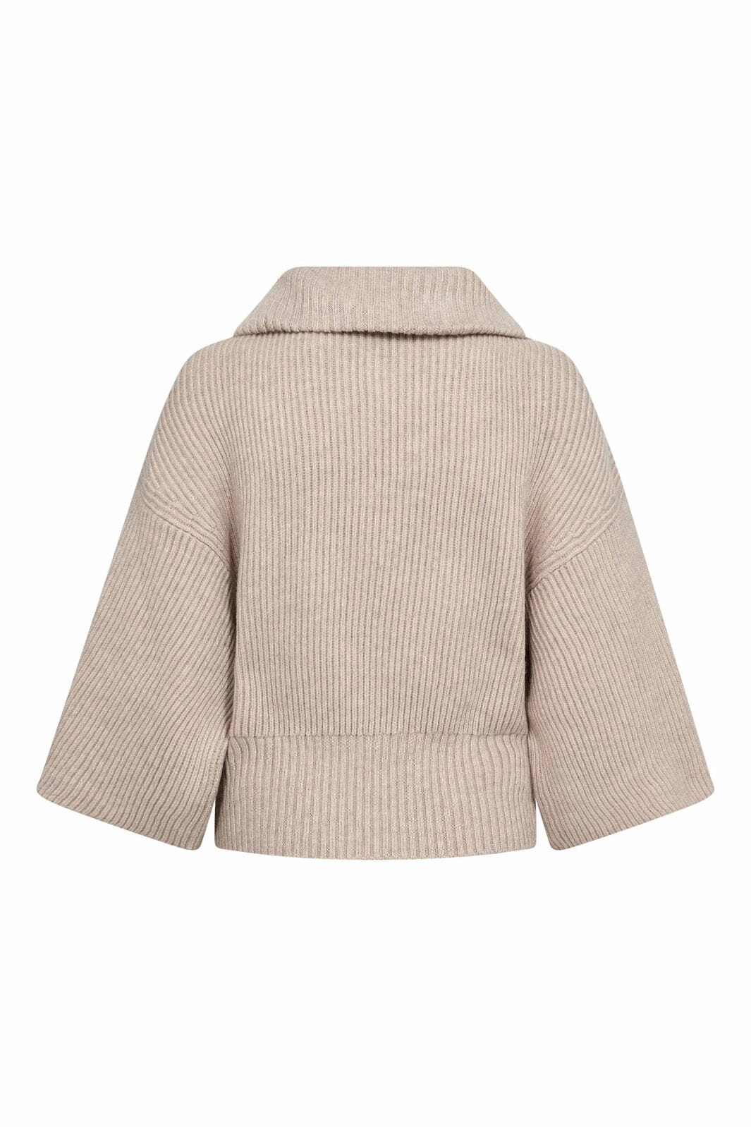 Co´Couture - Rowcc Zip Ss Knit 500542 - 10006 - Bone