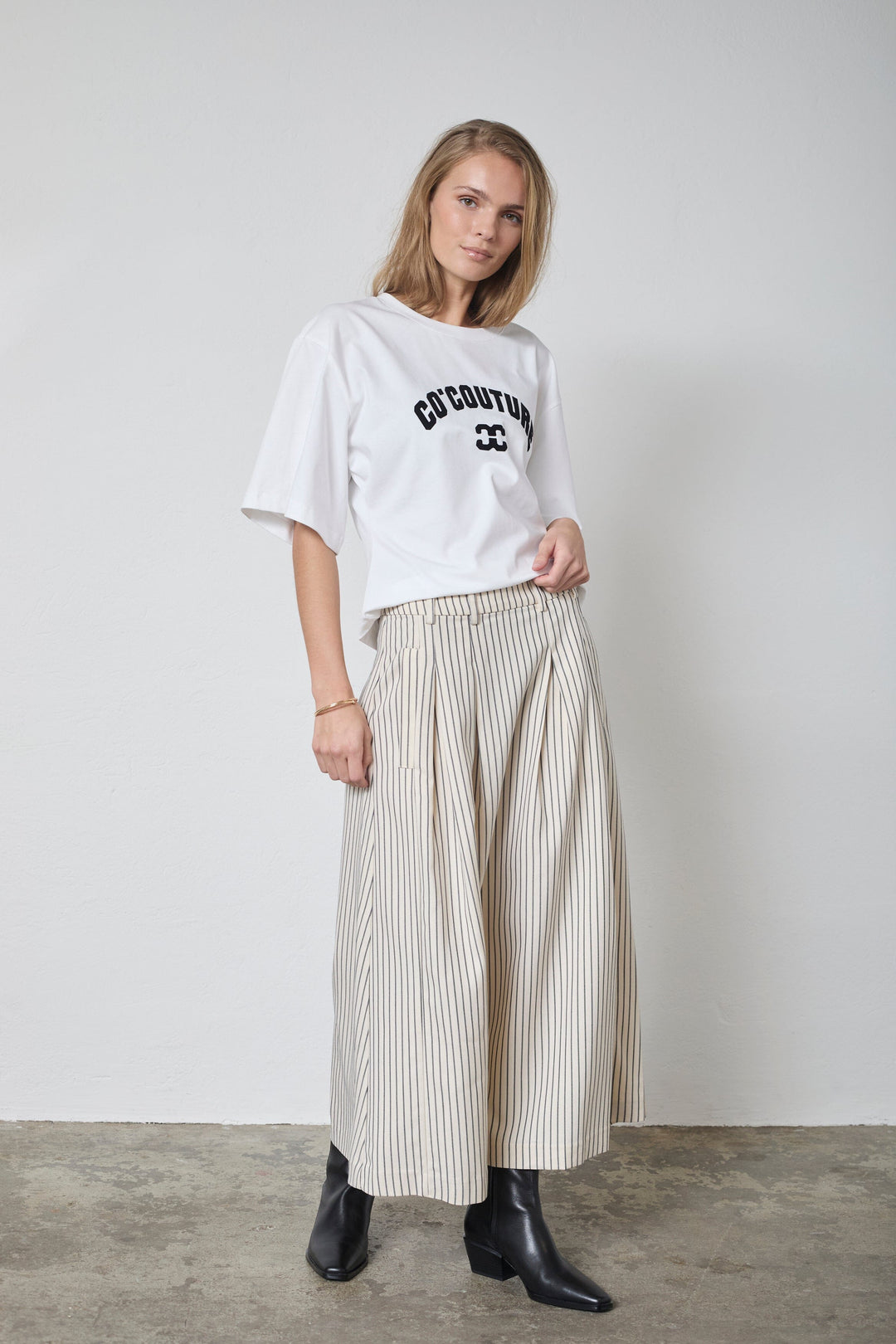 Co´Couture - Salviecc Anya Pleat Skirt 44016 - 4000 - White Nederdele 