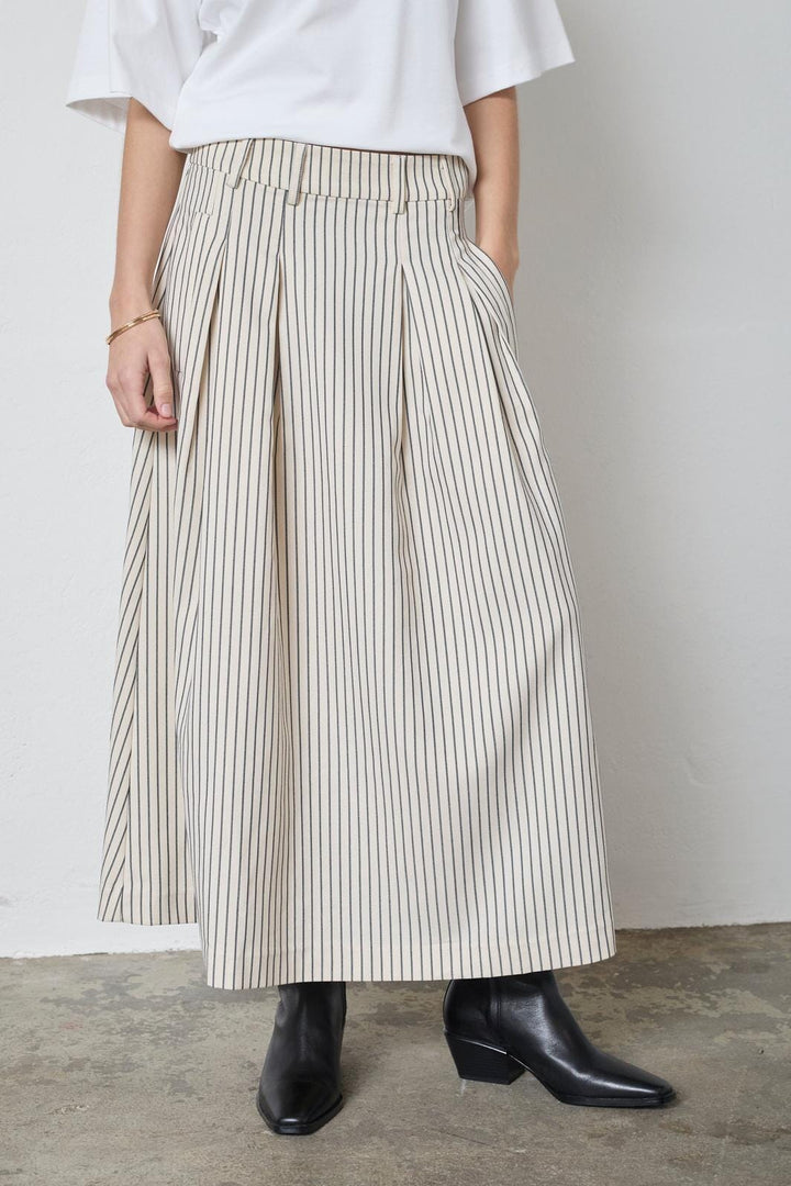 Co´Couture - Salviecc Anya Pleat Skirt 44016 - 4000 - White Nederdele 