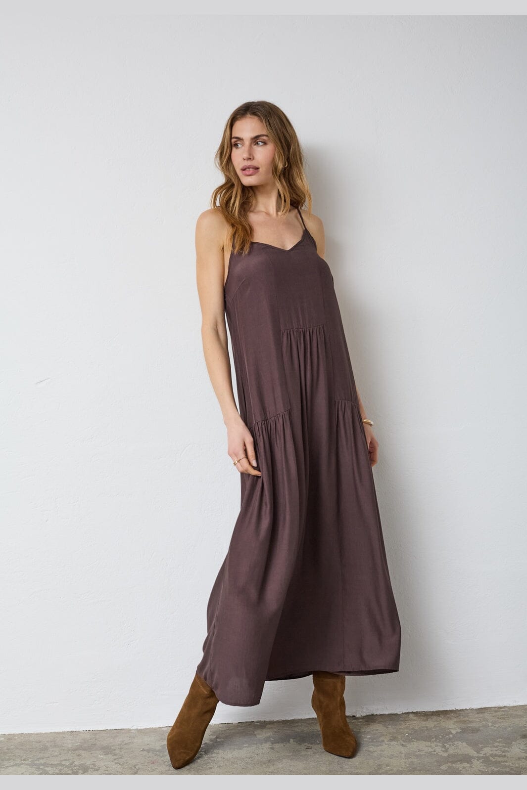 Co´Couture - Sunrisecc Block Strap Dress 46102 - 145 - Dark Brown