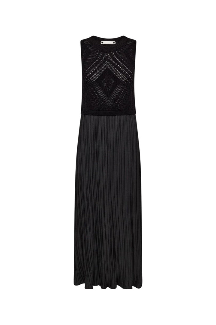 Co´Couture - Tammycc Plissé Mix Dress 46059 - 96 - Black