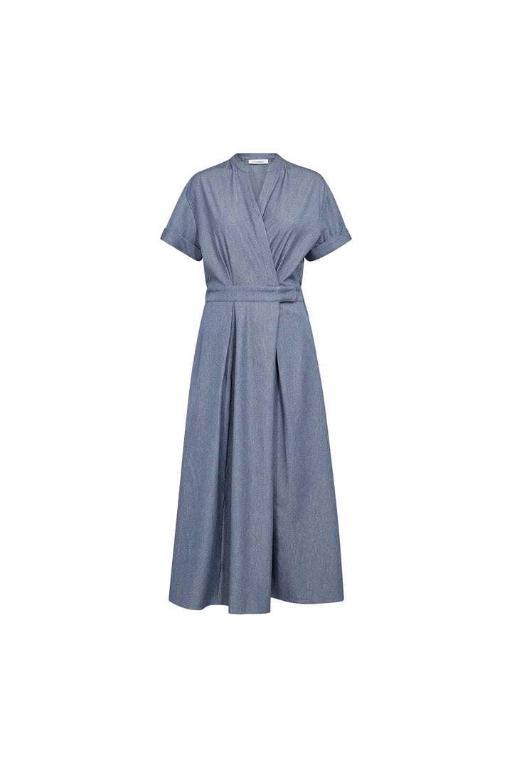 Co´Couture - Terrycc Wrap Ss Dress 500423 - 40005 - Ash Blue