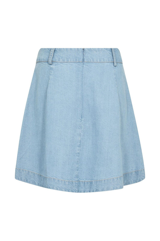 Co´Couture - Tillycc Pocket Ple Mini Skirt 44070 - 114 - Fade Denim