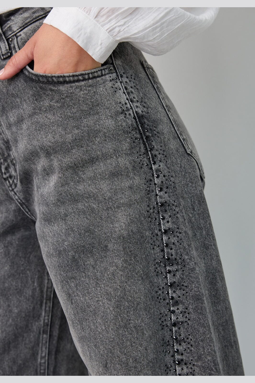Co´Couture - Vickycc Stone Wide Jeans 500469 - 65001 - Black
