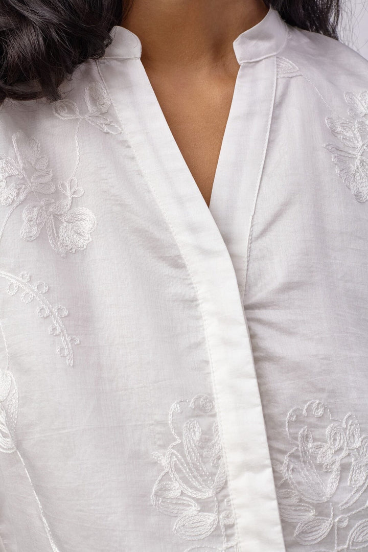 Co´Couture - Viviancc S/S Blouse 500431 - 10003 - Creme