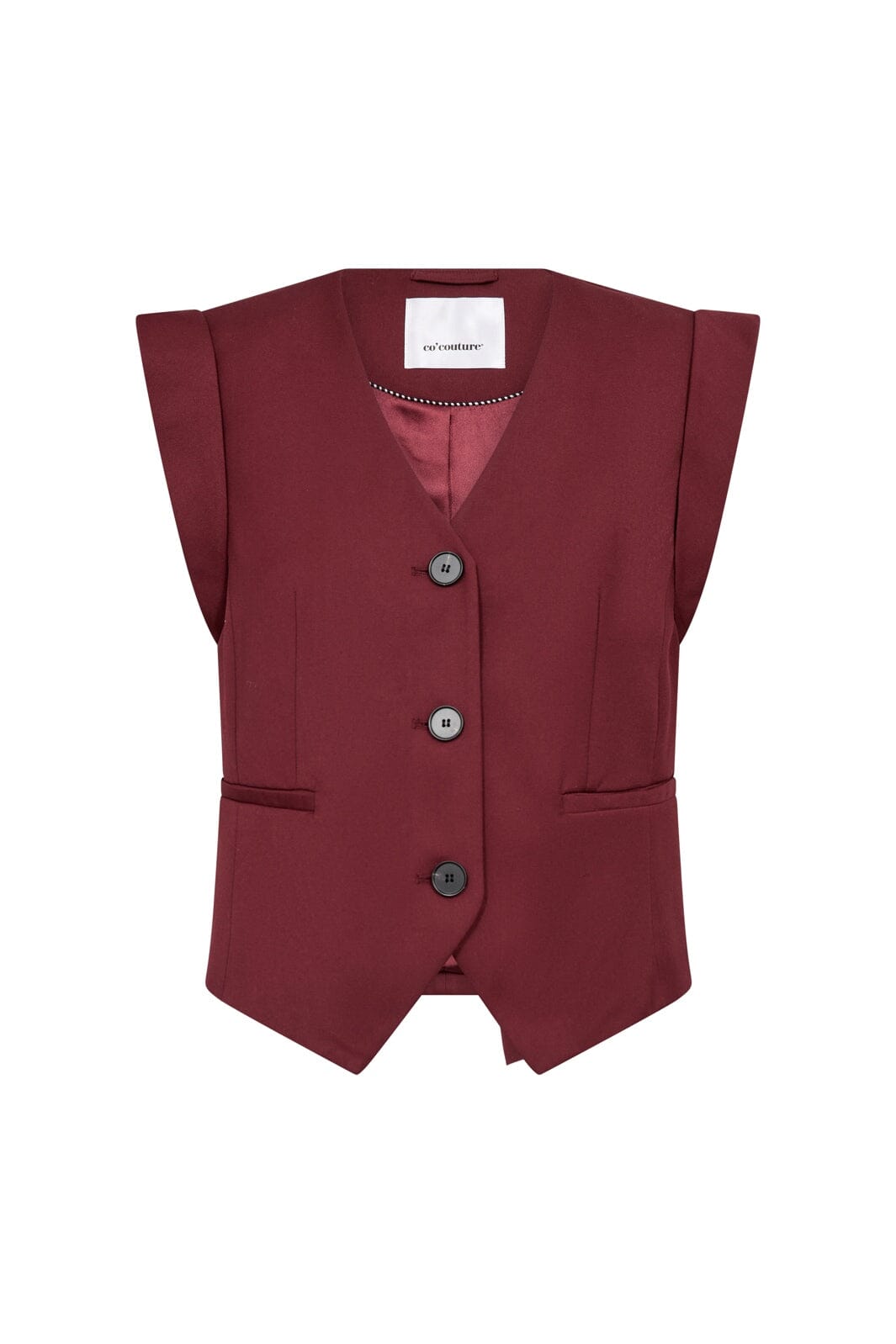 Co´Couture - Volicc Fitted Wing Vest 500287 - 30006 - Berry Red