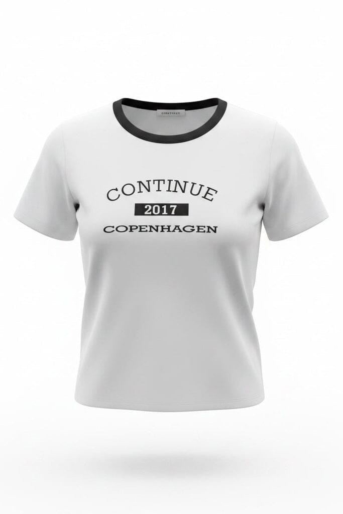 Continue - Dea 15250 - White W Black T-shirts 
