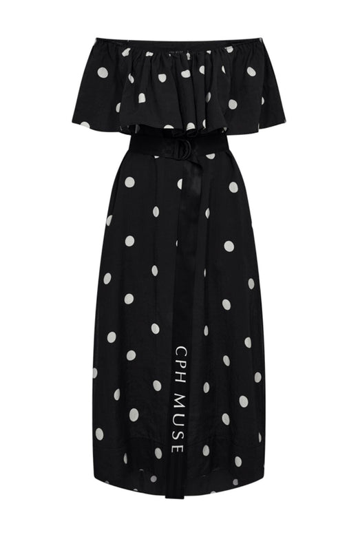 Copenhagen Muse - Cmfie-dress 208352 - 9217 Black W, Jet Stream Kjoler 