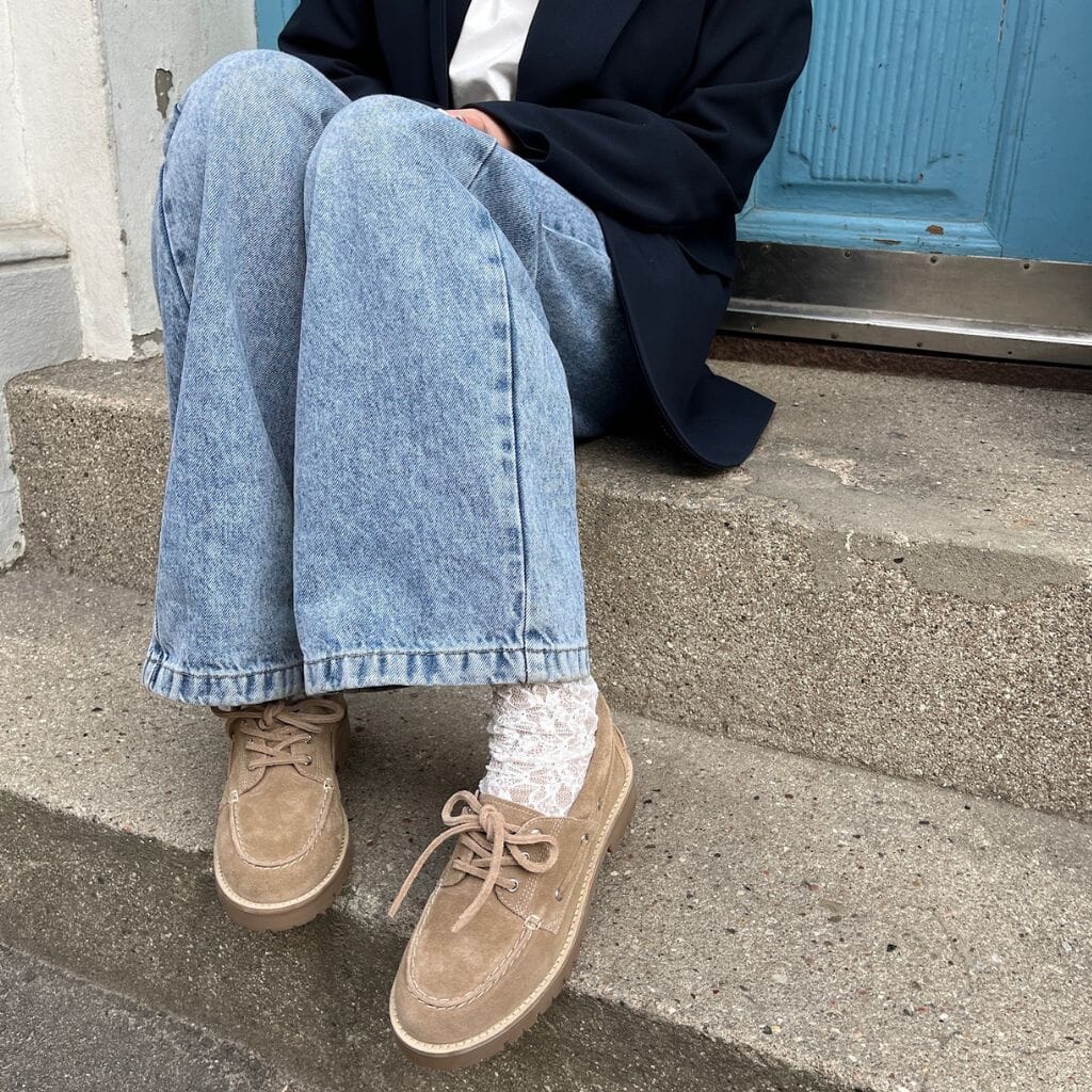 Copenhagen Shoes - The Walk Suede CS8838 - 0301 - Biscuit Loafers 