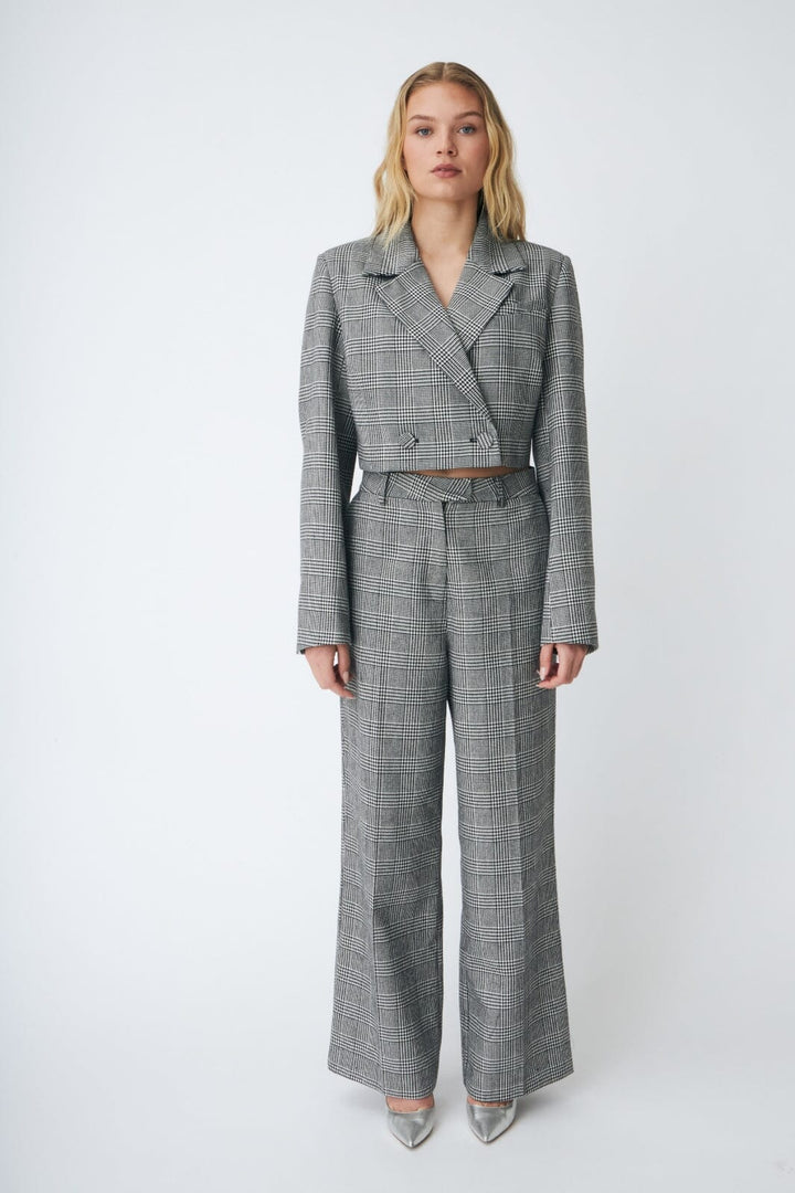 Cras - Nate Blazer C581 - 9993 Black Silver Check Blazere 