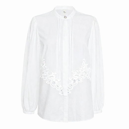 Dear Molly - Block Shirt - White Skjorter 