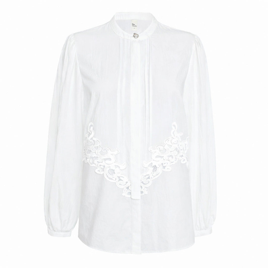 Dear Molly - Block Shirt - White Skjorter 