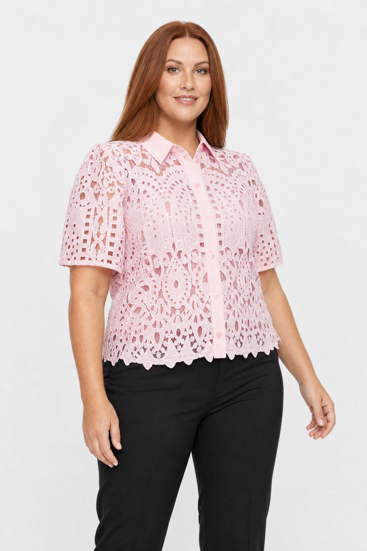 Dear Molly - Broderiskjorte Ch168459b - Pink - L