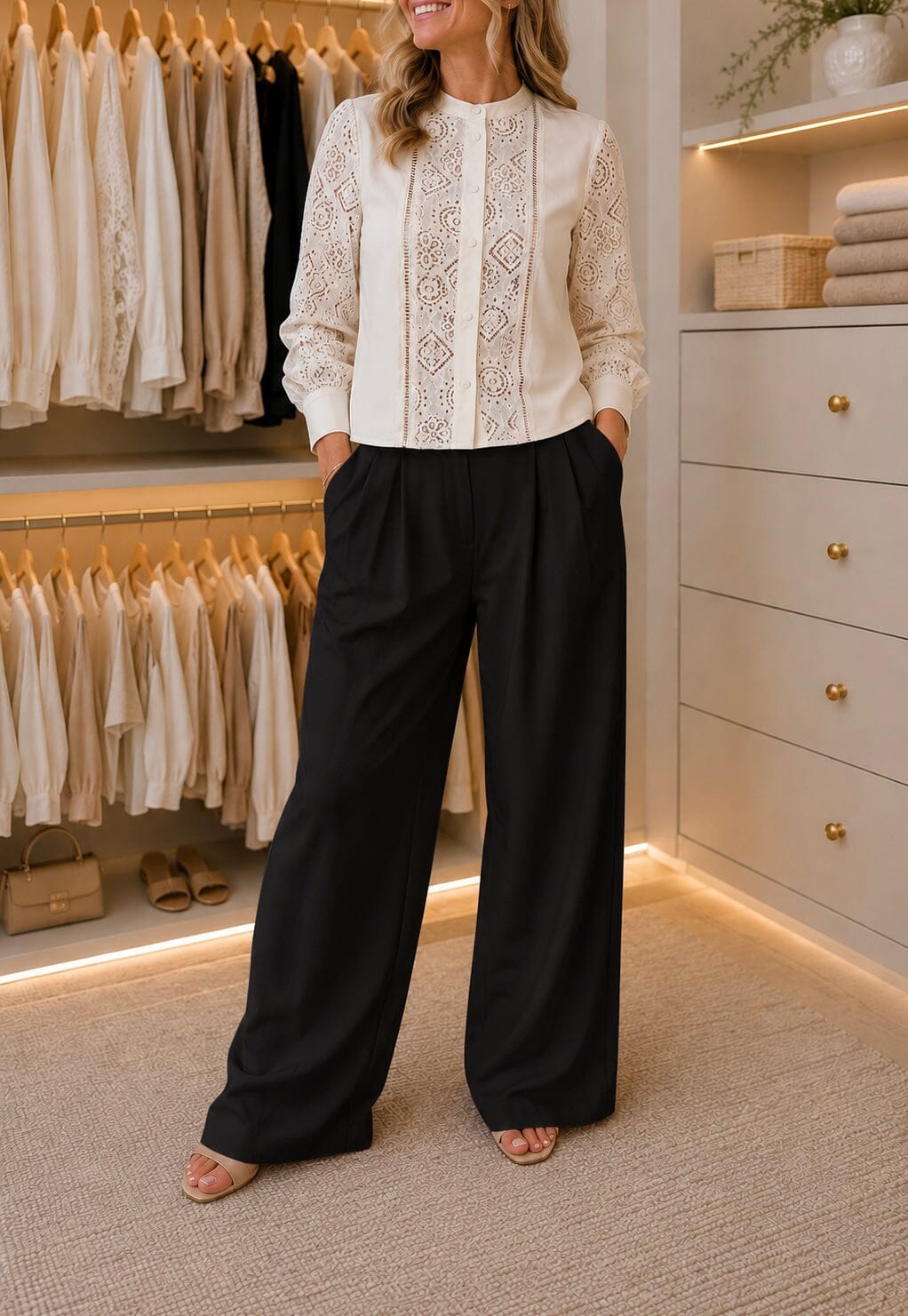 Dear Molly - Elise Pants - Black Bukser 
