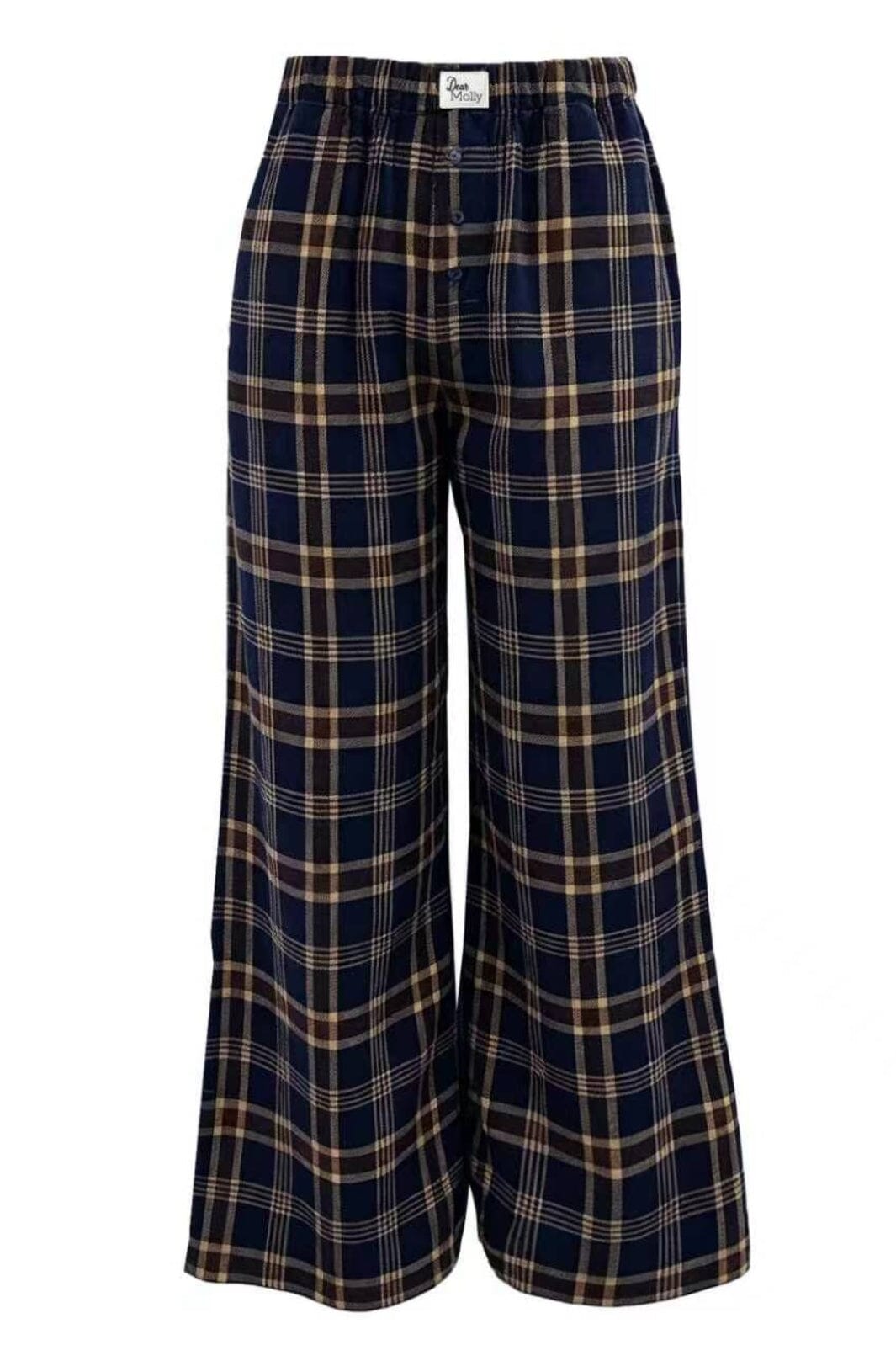 Dear Molly - Gurli Pants - Brown Blue Checker Bukser 